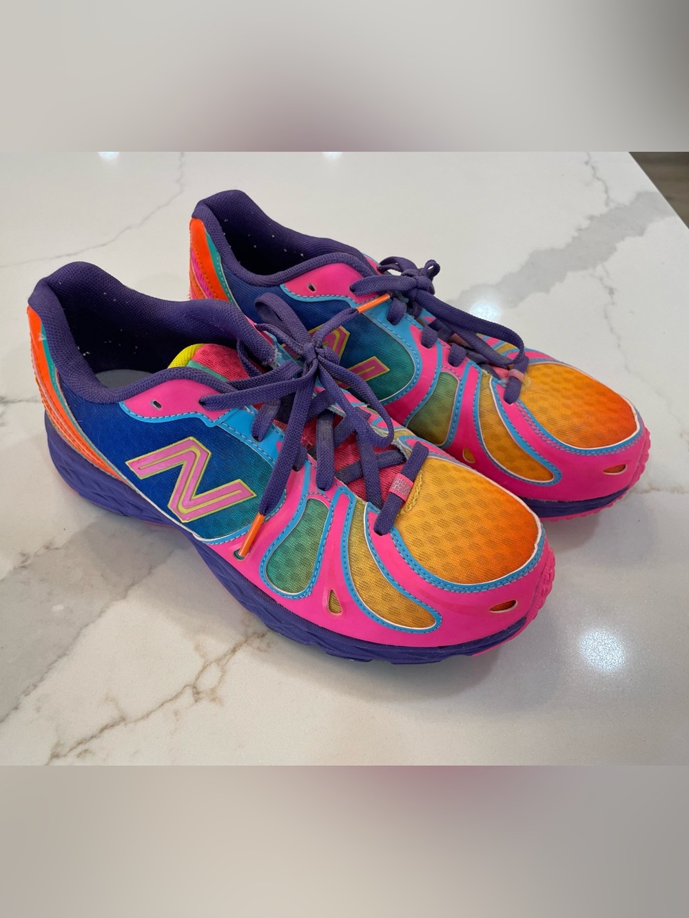 New Balance Kids' Multicolor Sneakers - Pink/Purple/Orange/Blue/Green